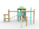 Hexagon II Natural Play – natural wooden playground
