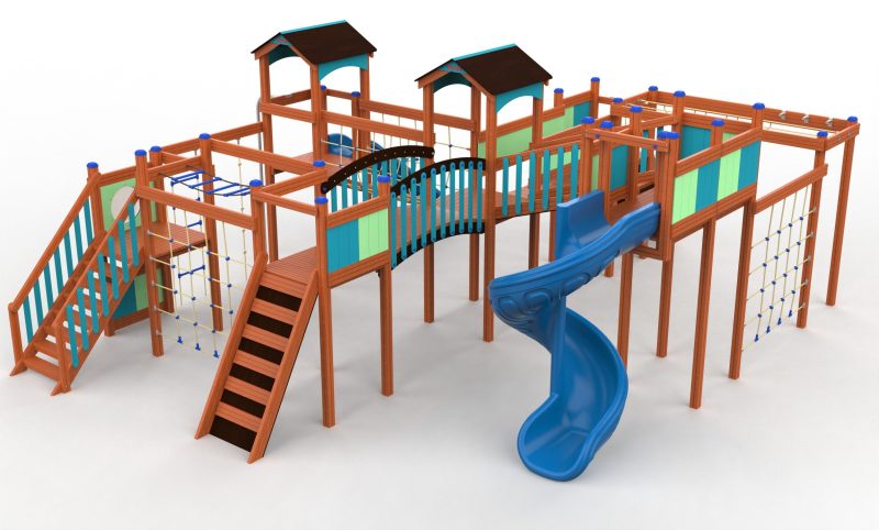 Space Ship – wooden children's playground